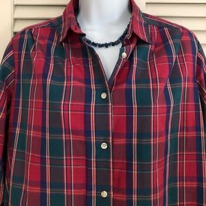 CLUB CLASSICS SIZE 14 PRETTY BUTTON DOWN SHIRT